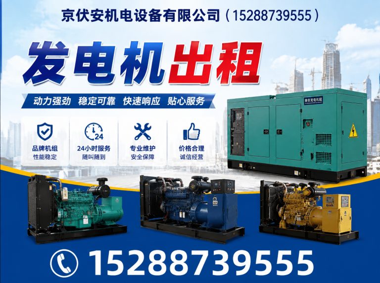 德州发电机租赁展示图