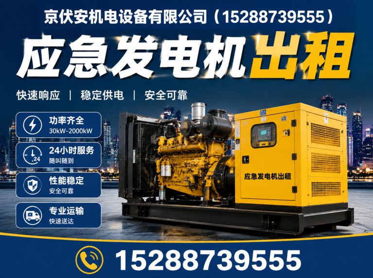 德州发电机出租展示图